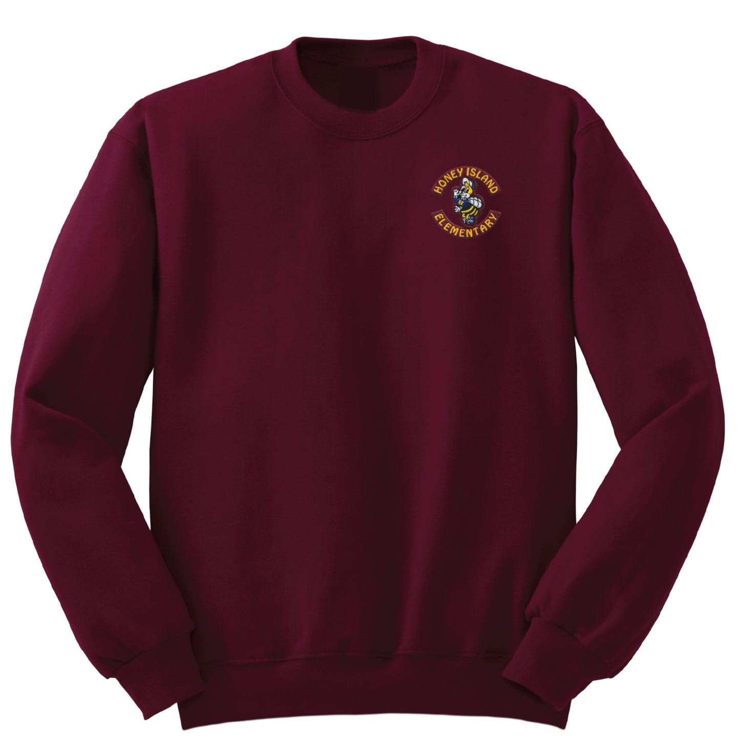 Honey Island Elementary Crew Sweatshirt - Maroon