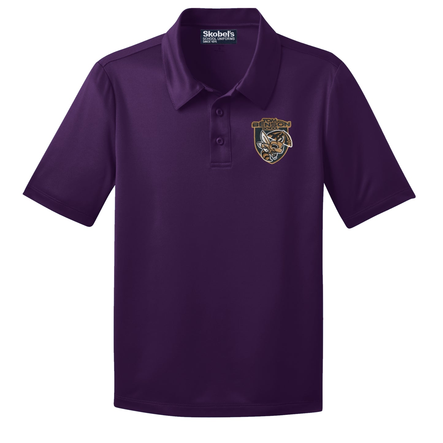 Tom Benson Purple Dryfit Polo