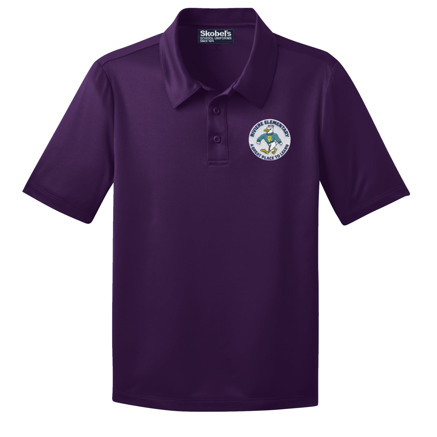 Marie Riviere Elementary Dryfit Purple Polo - Pre-K-K