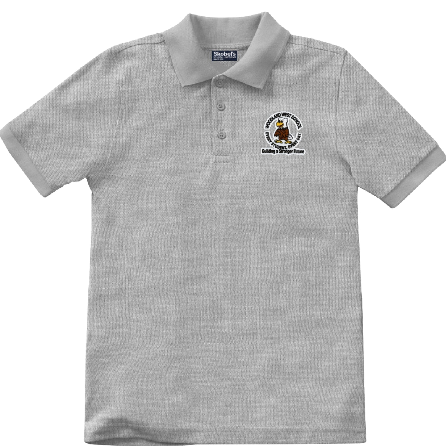 Woodland West Elementary Grey Polo