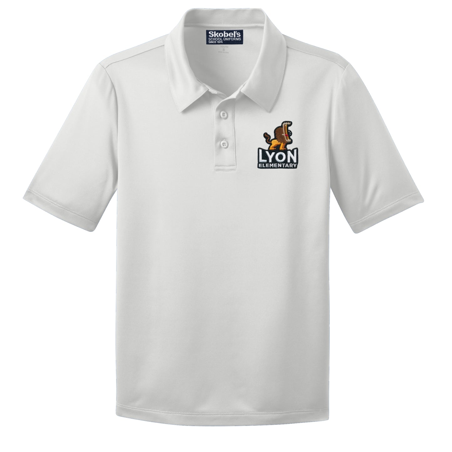 Lyon Elementary Dryfit Polo - White