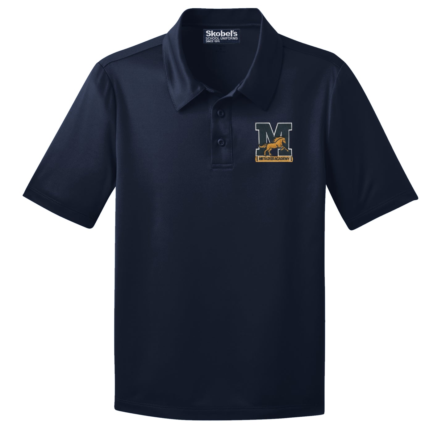 Metairie Academy for Advanced Studies Navy Dryfit Polo - 1st-5th Grades