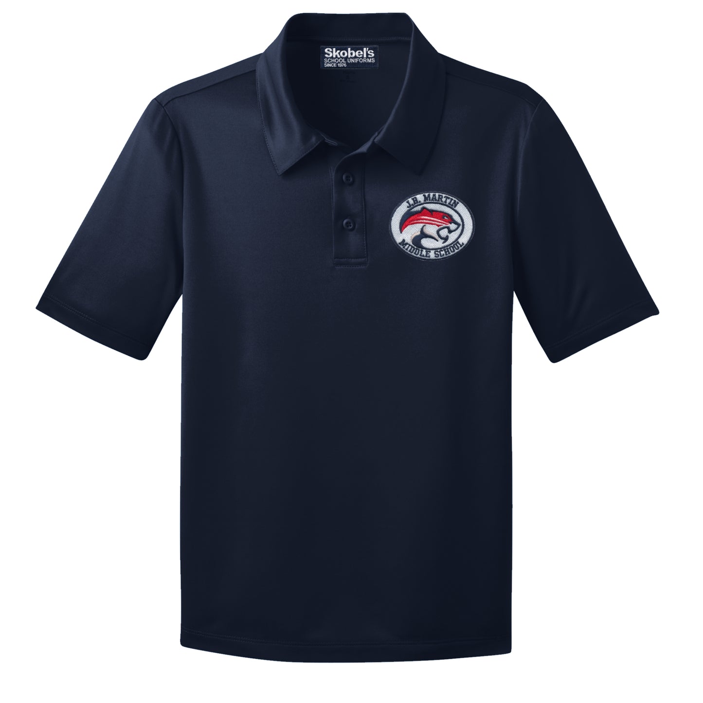 J.B. Martin Middle School Dryfit Polo - Navy