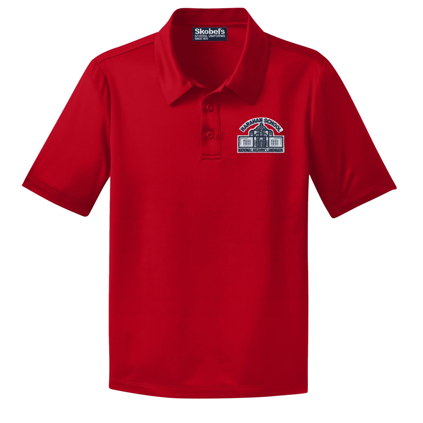 Harahan Elementary Dryfit Polo - Red