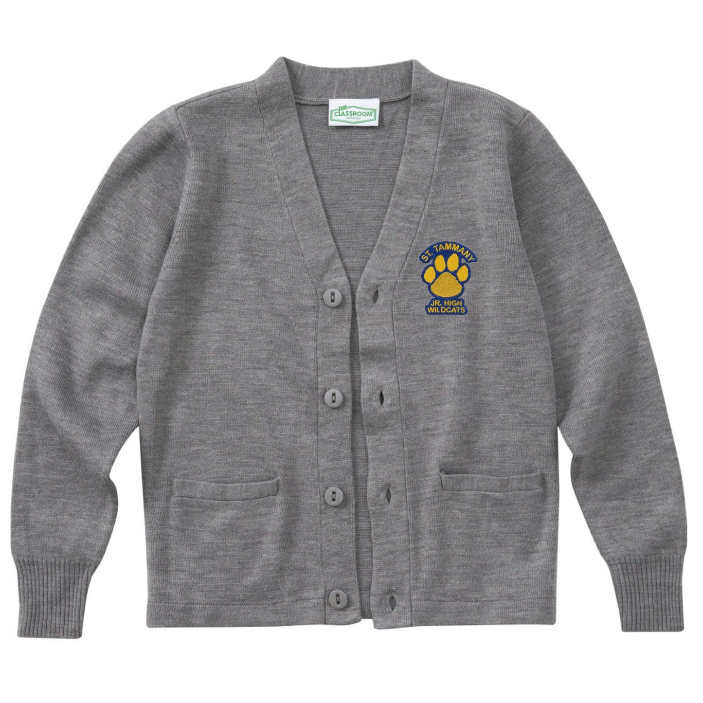 St. Tammany Junior High Cardigan - Grey