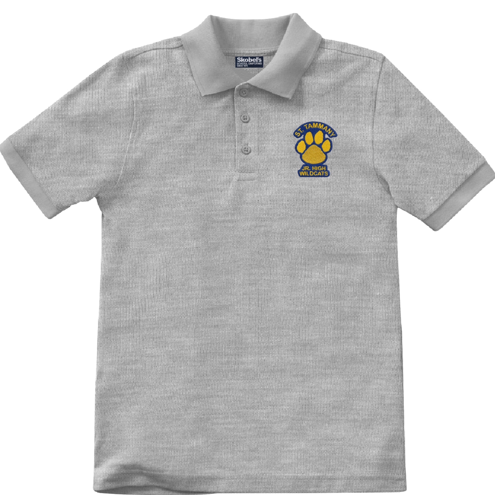 St. Tammany Junior High Polo - Grey - Skobel's School Uniforms