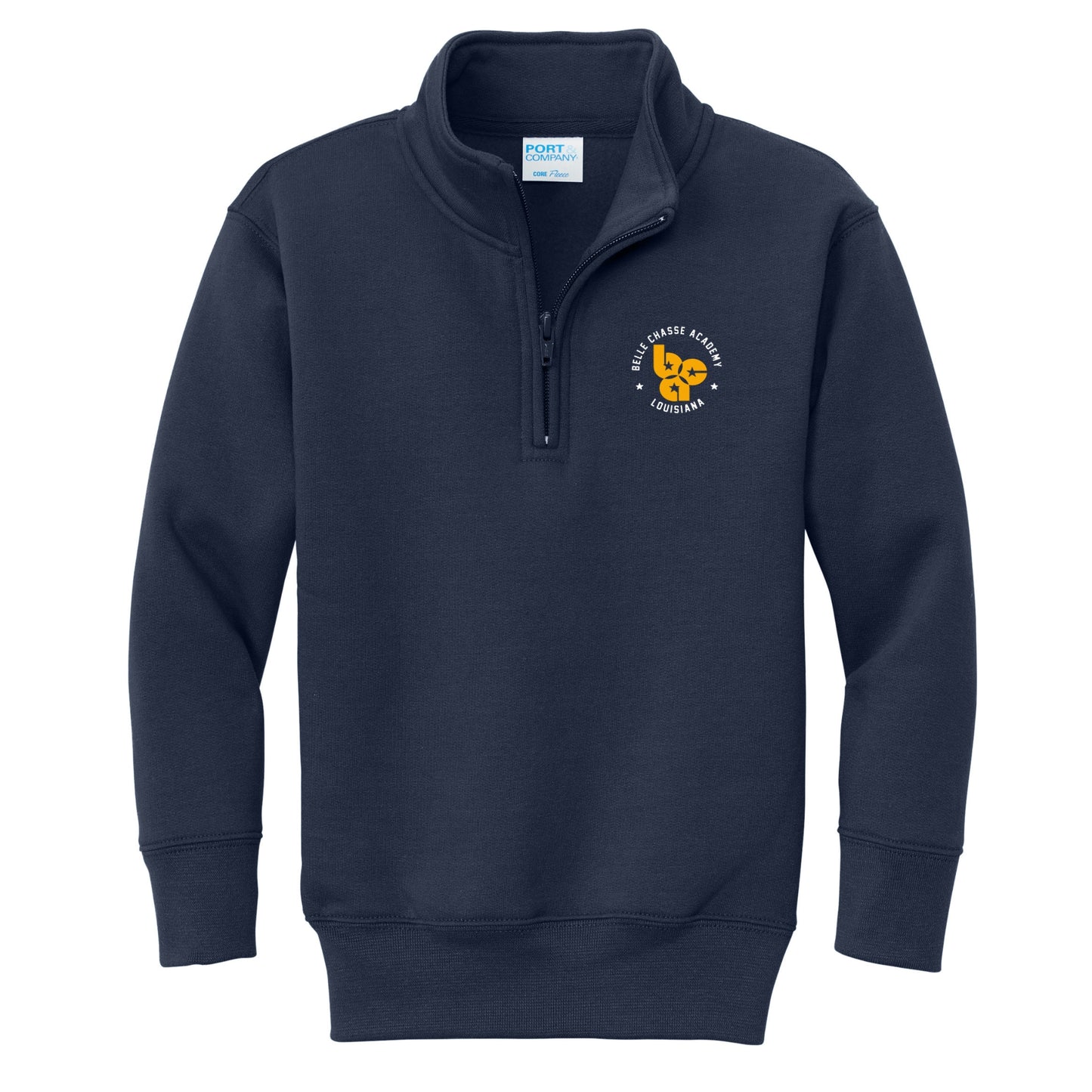Belle Chasse Academy 1/4 Zip Sweatshirt - Navy