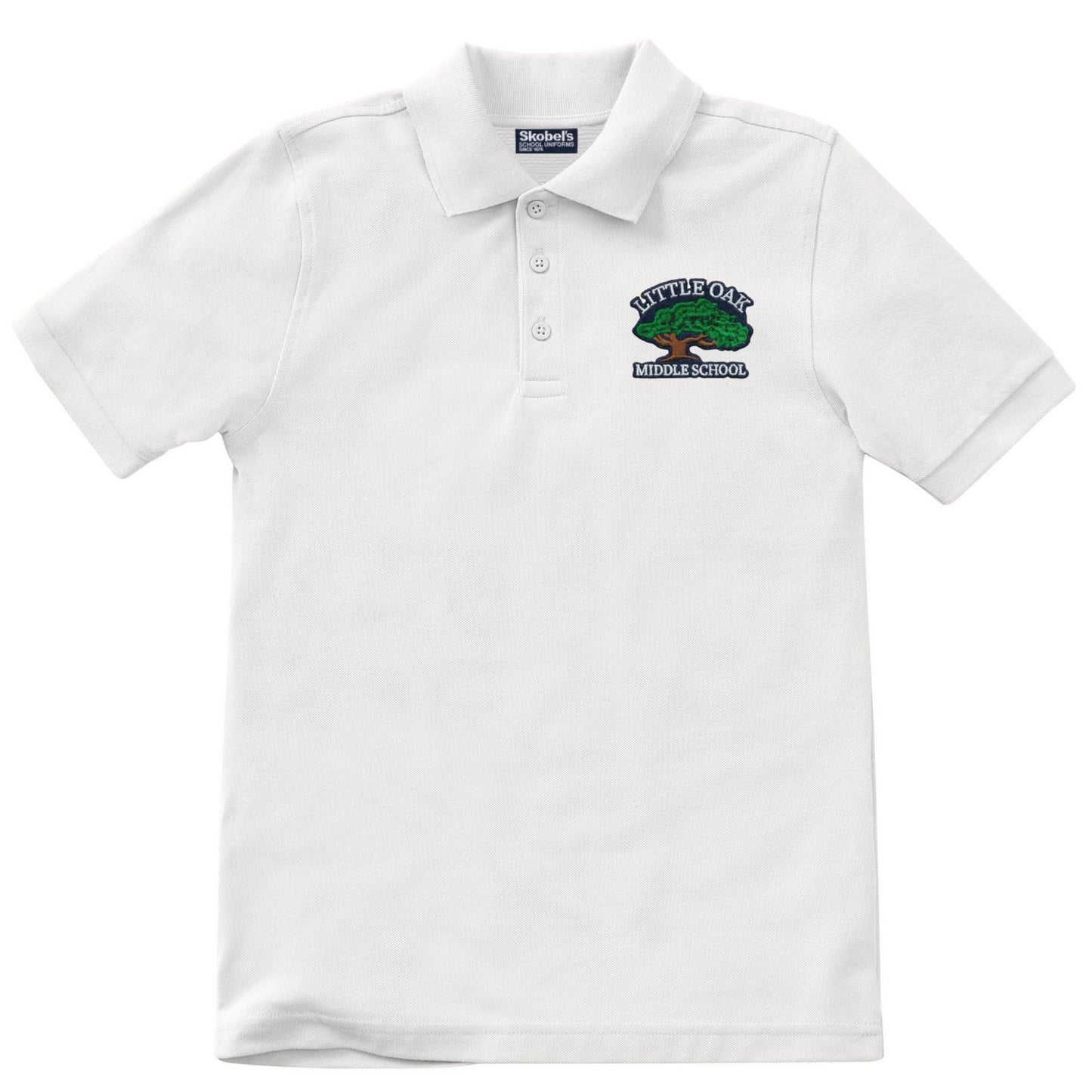 Little Oak Middle School Polo - White