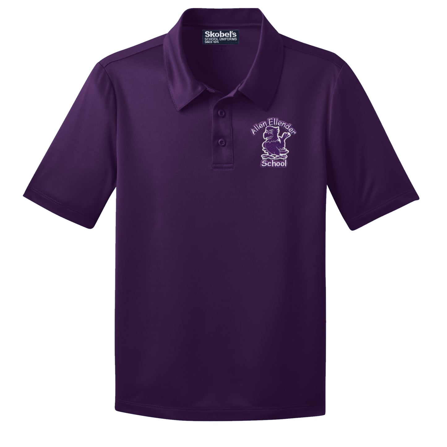 Allen Ellender Dryfit Polo - Purple - PreK-K