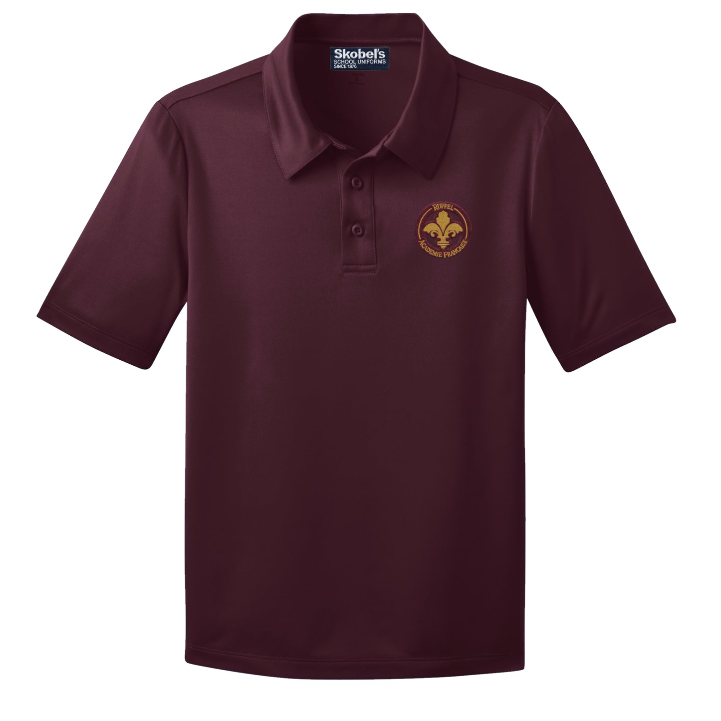 Ruppel Dryfit Polo - Maroon - 1st-8th Grades