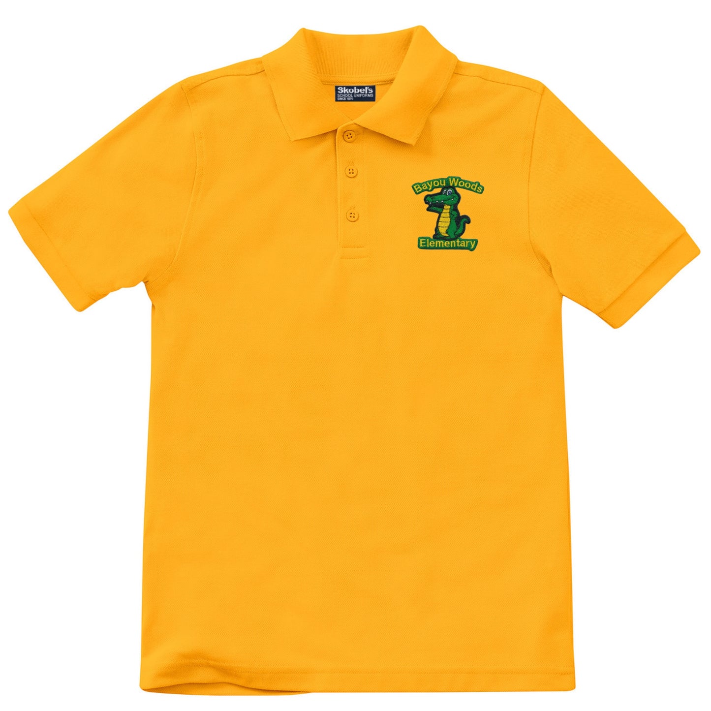 Bayou Woods Elementary Polo - Gold