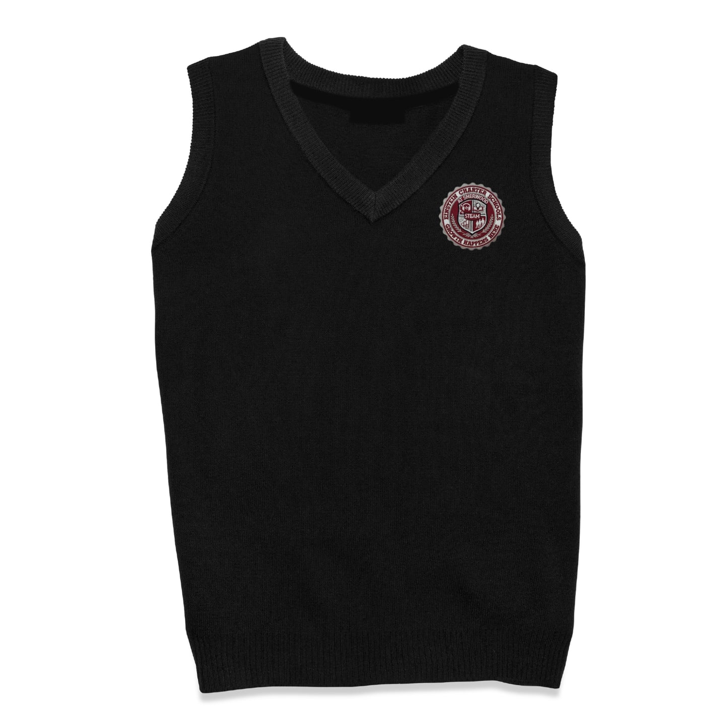 Einstein Charter Schools Pullover Vest - Black with Logo