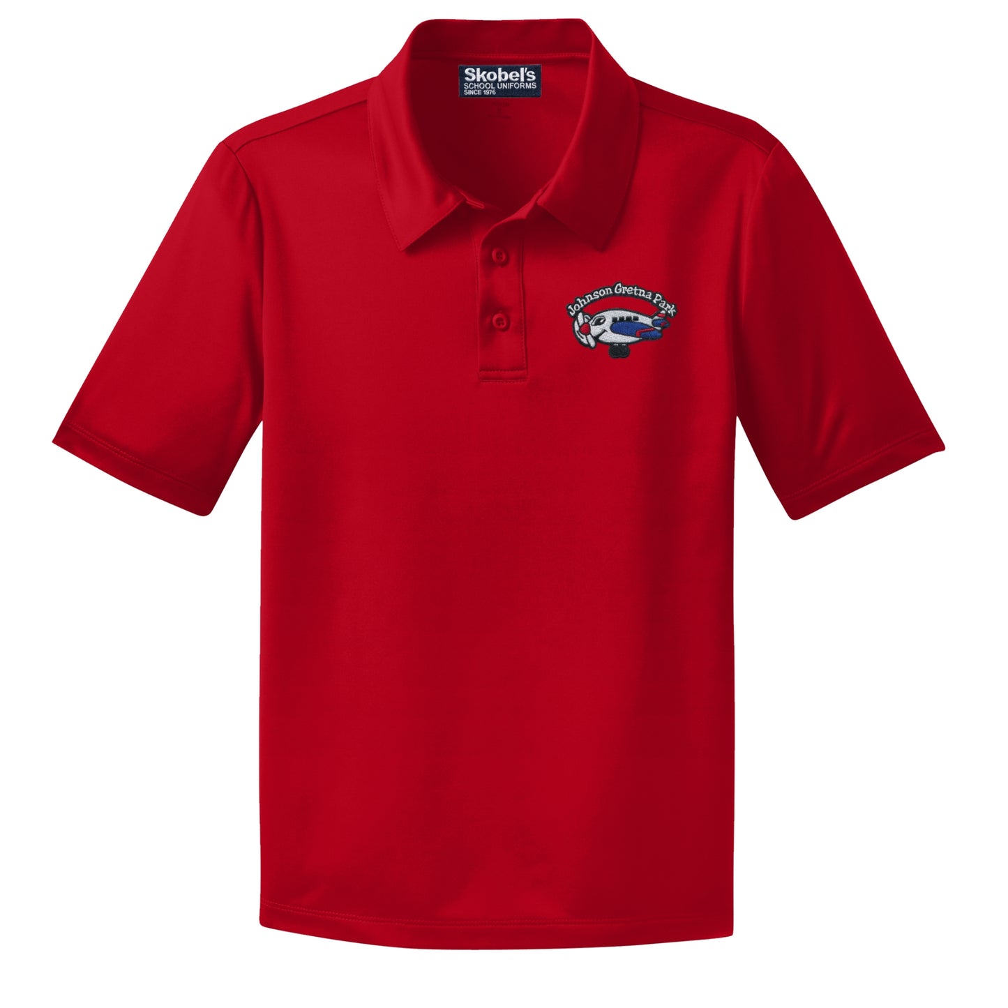 Gretna Park Dryfit Polo - Red - 1st-5th Grade