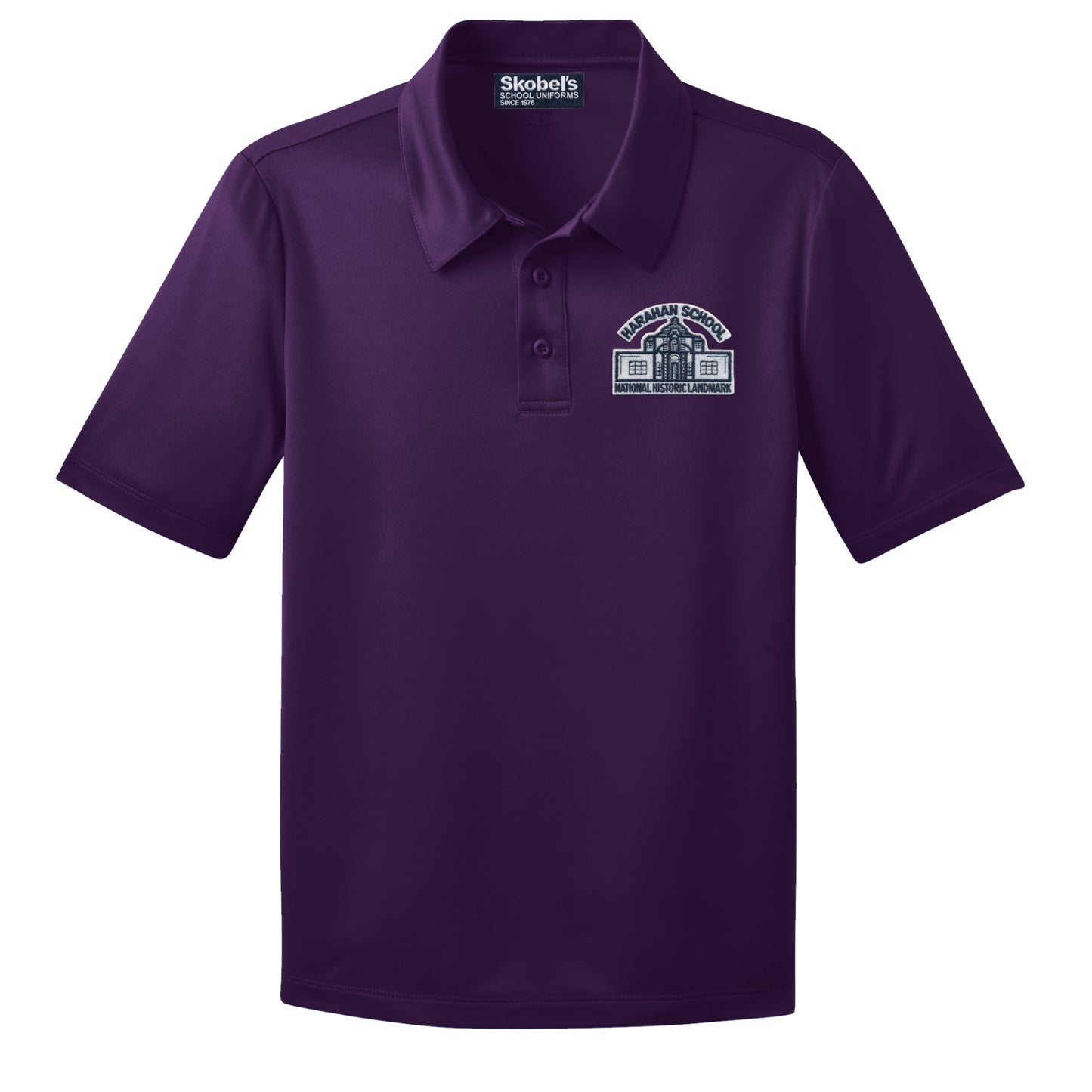 Harahan Elementary Dryfit Polo - Purple
