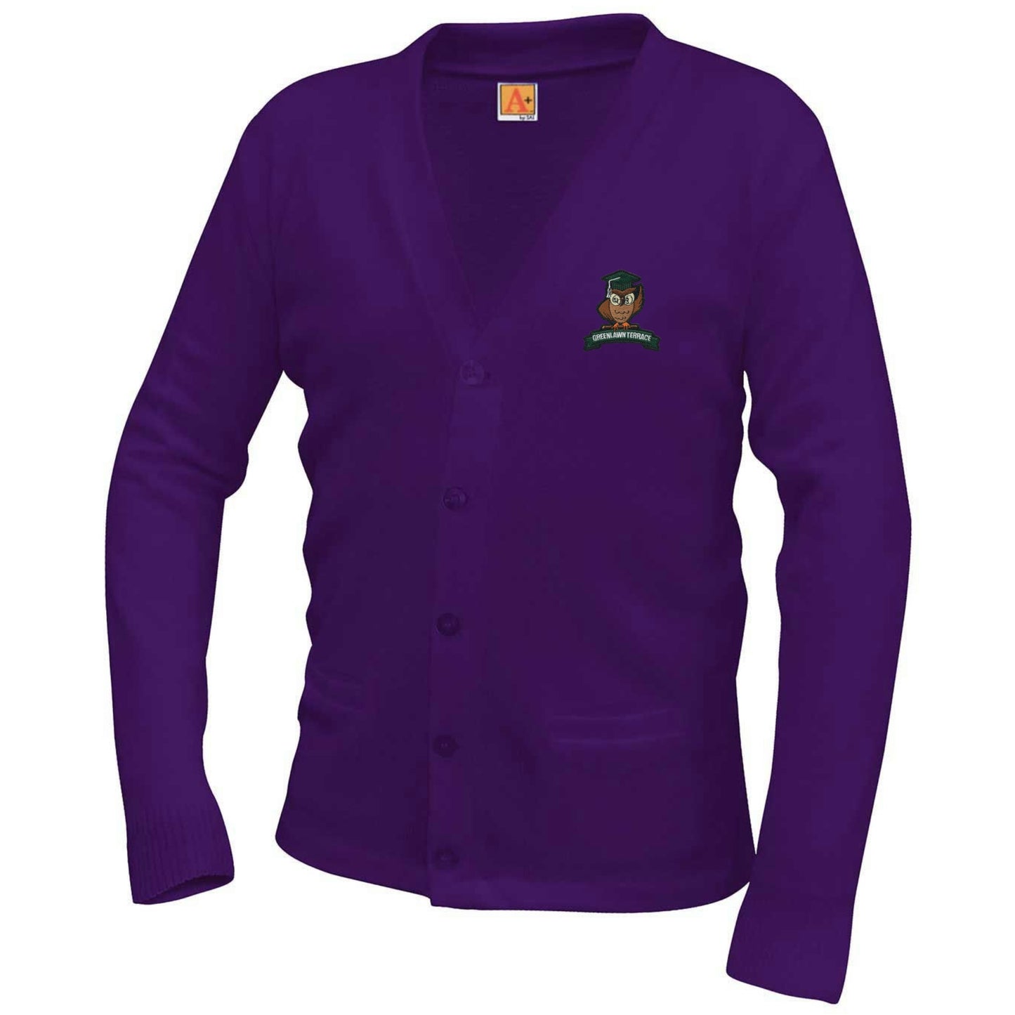 Greenlawn Terrace Cardigan - Purple - Pre-K-K