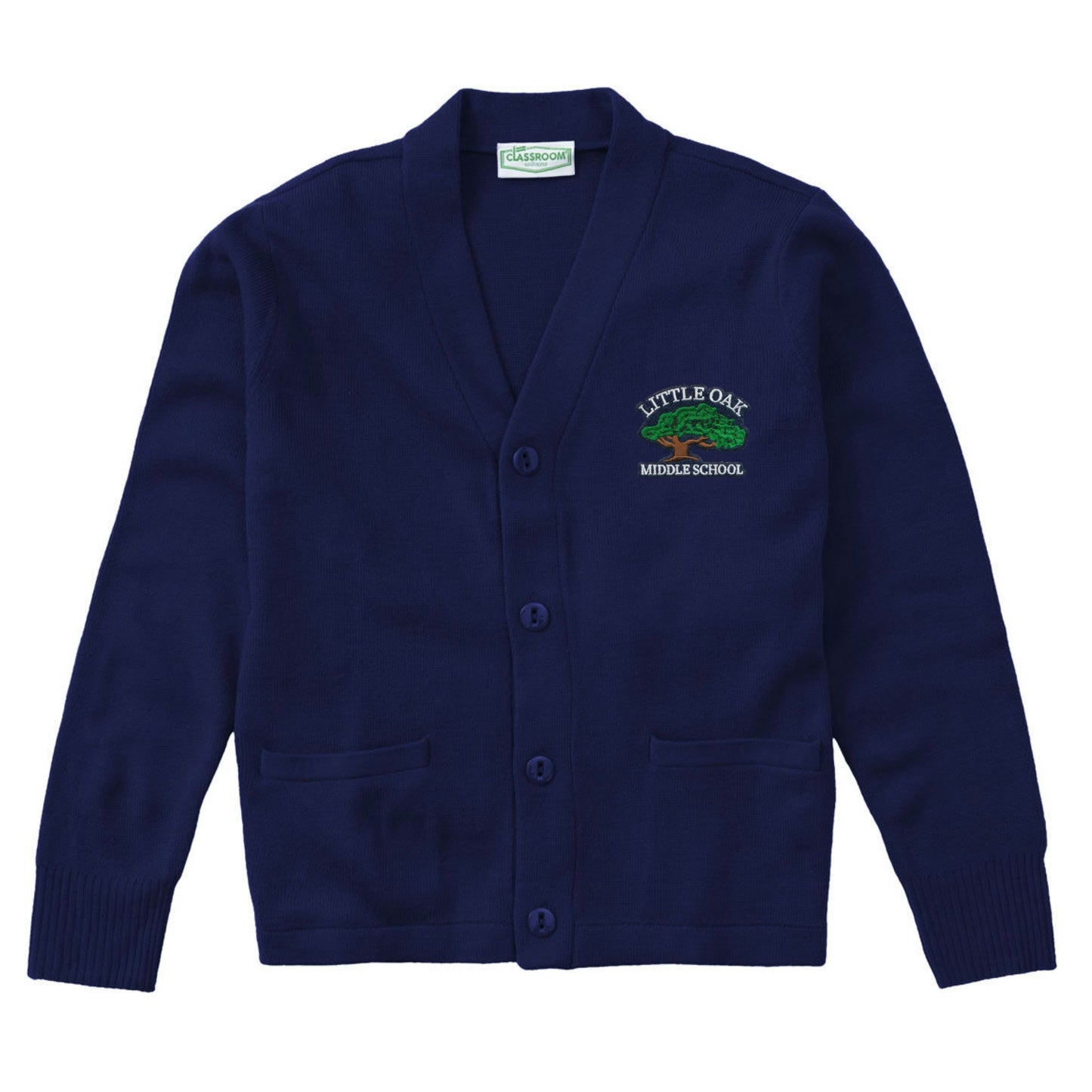 Little Oak Middle School Cardigan - Navy