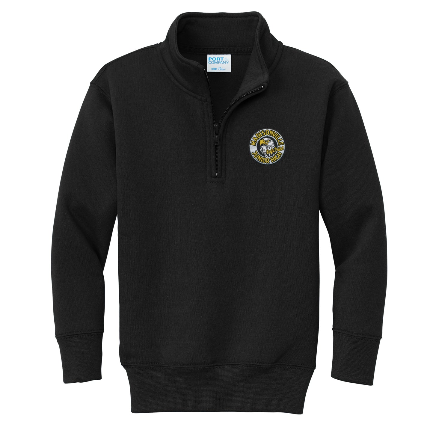 Madisonville Junior High 1/4 Zip Sweatshirt - Black