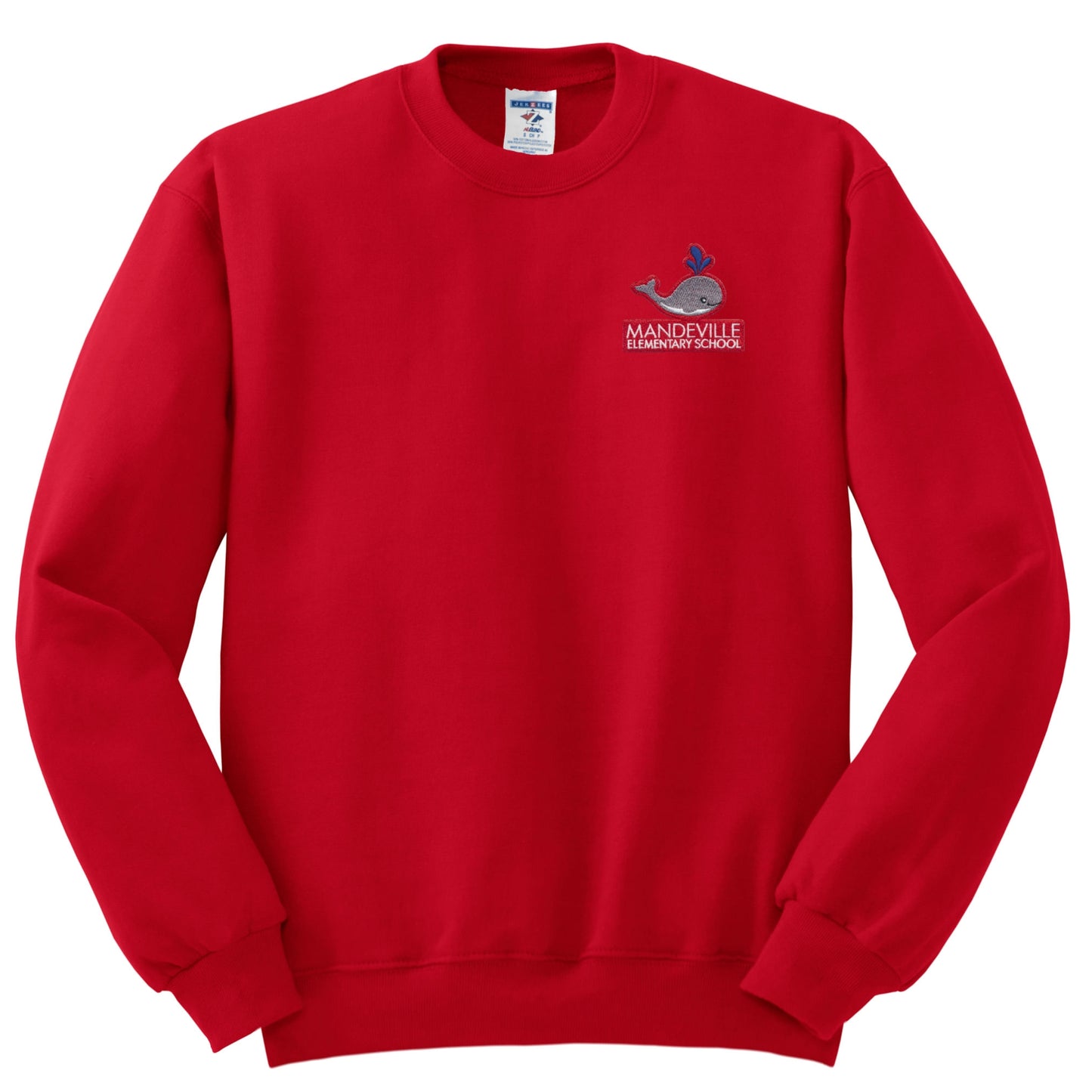 Mandeville Elementary Crew Sweatshirt - Red