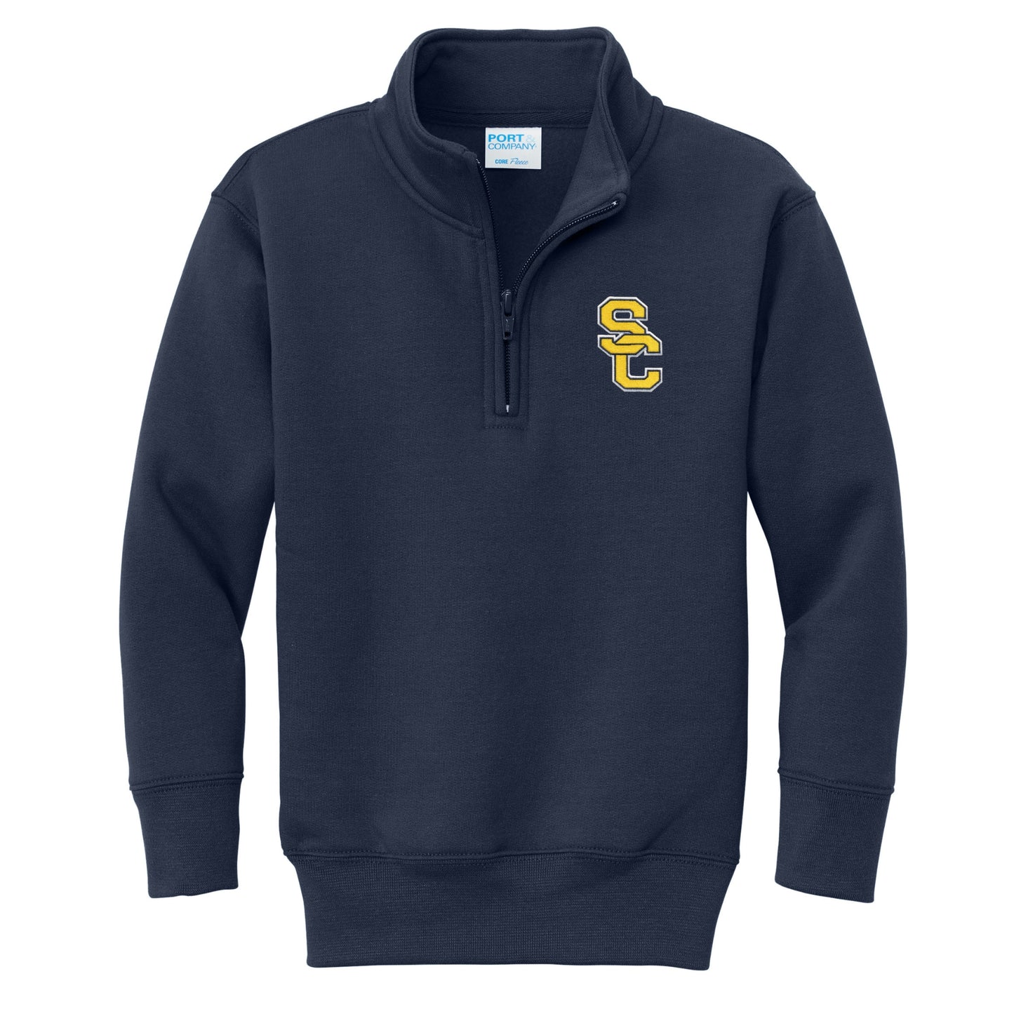 Santa Clara High School 1/4 Zip Sweatshirt - Navy
