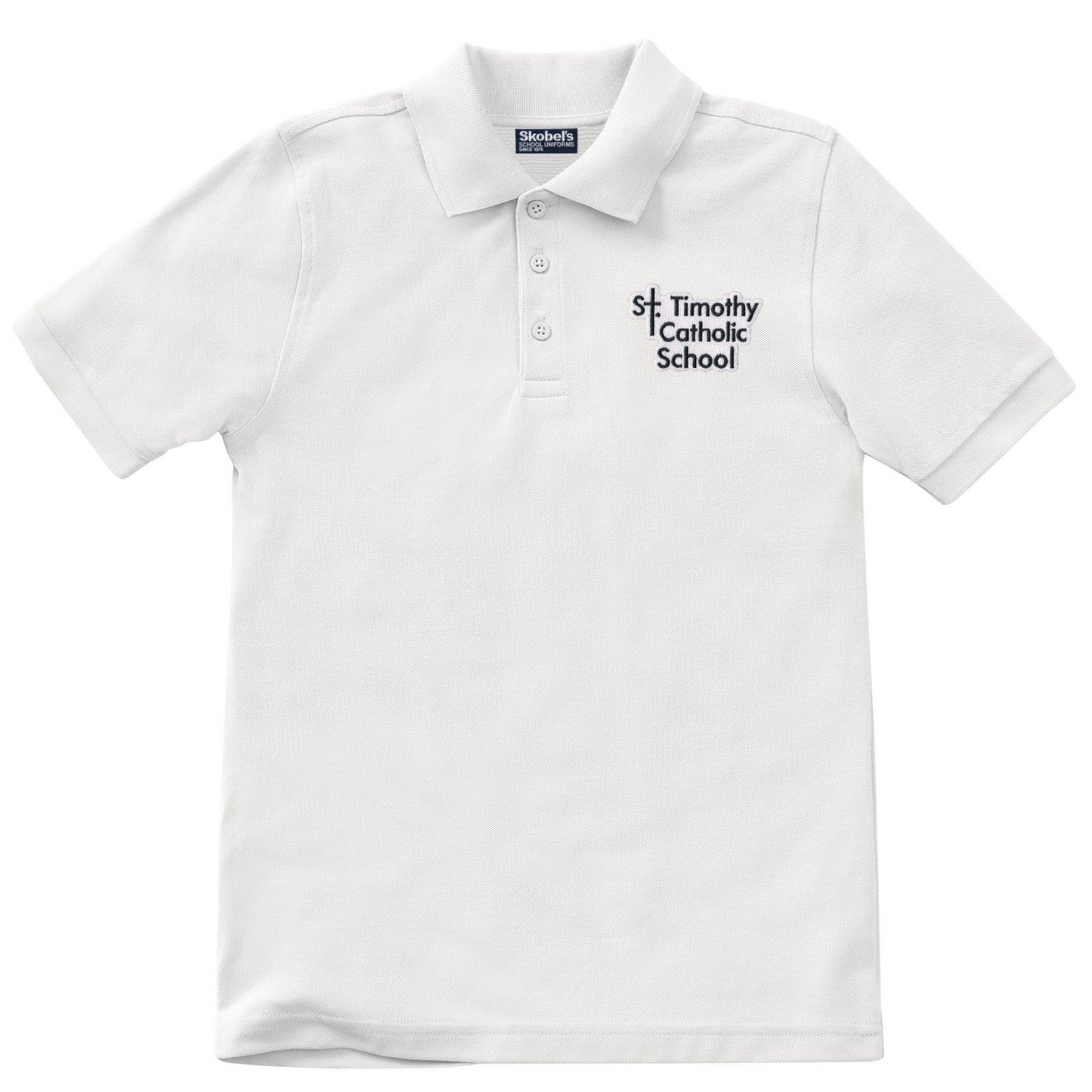St. Timothy School Polo - White