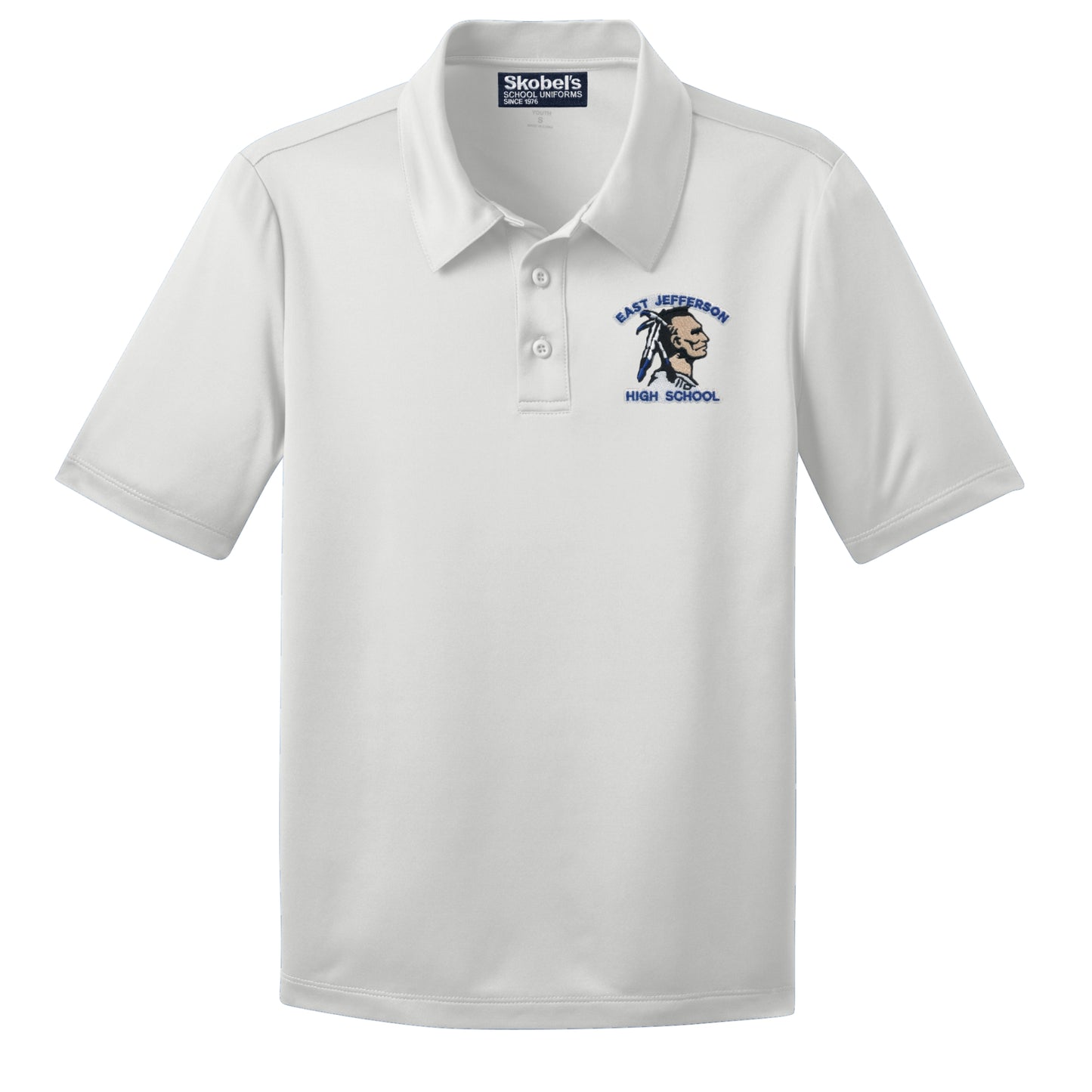 East Jeff Dryfit Polo - White