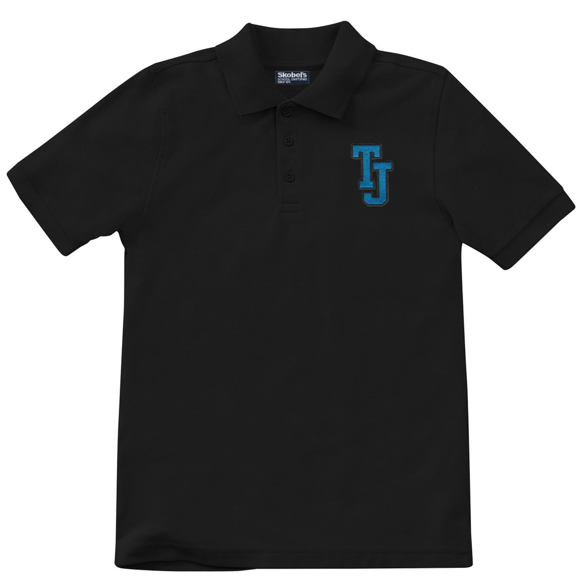 Thomas Jefferson Polo - Black - 6th-8th Grades