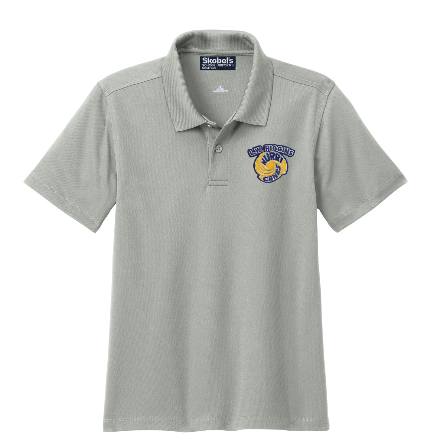 L.W. Higgins Grey Dryfit Polo