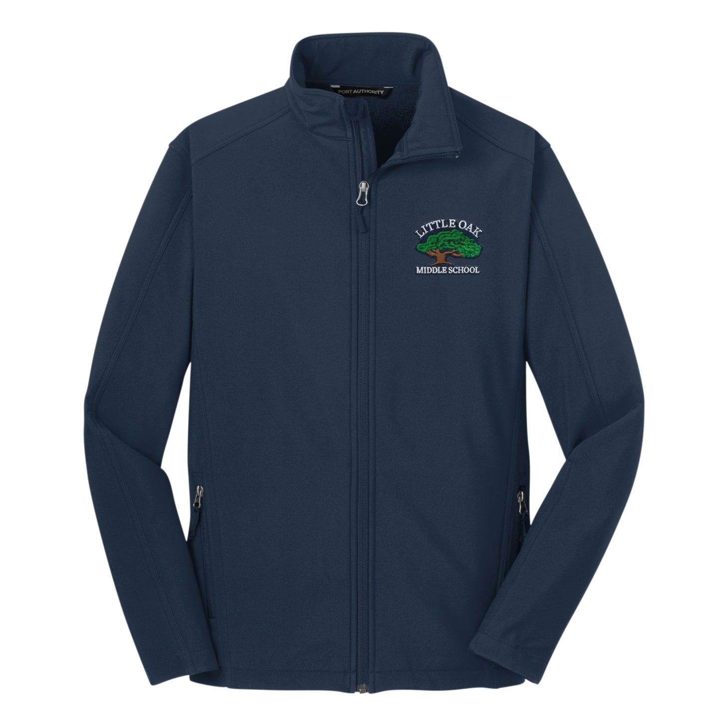 Little Oak Middle School Softshell Jacket - Navy