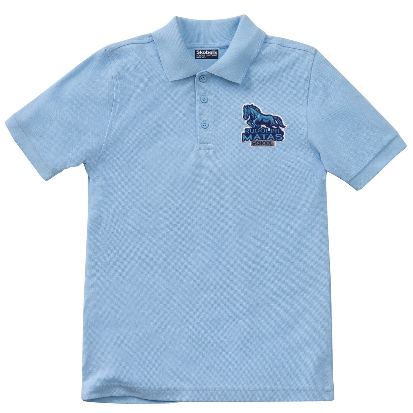 Rudolph Matas Elementary School Light Blue Polo - 1st-5th Grades