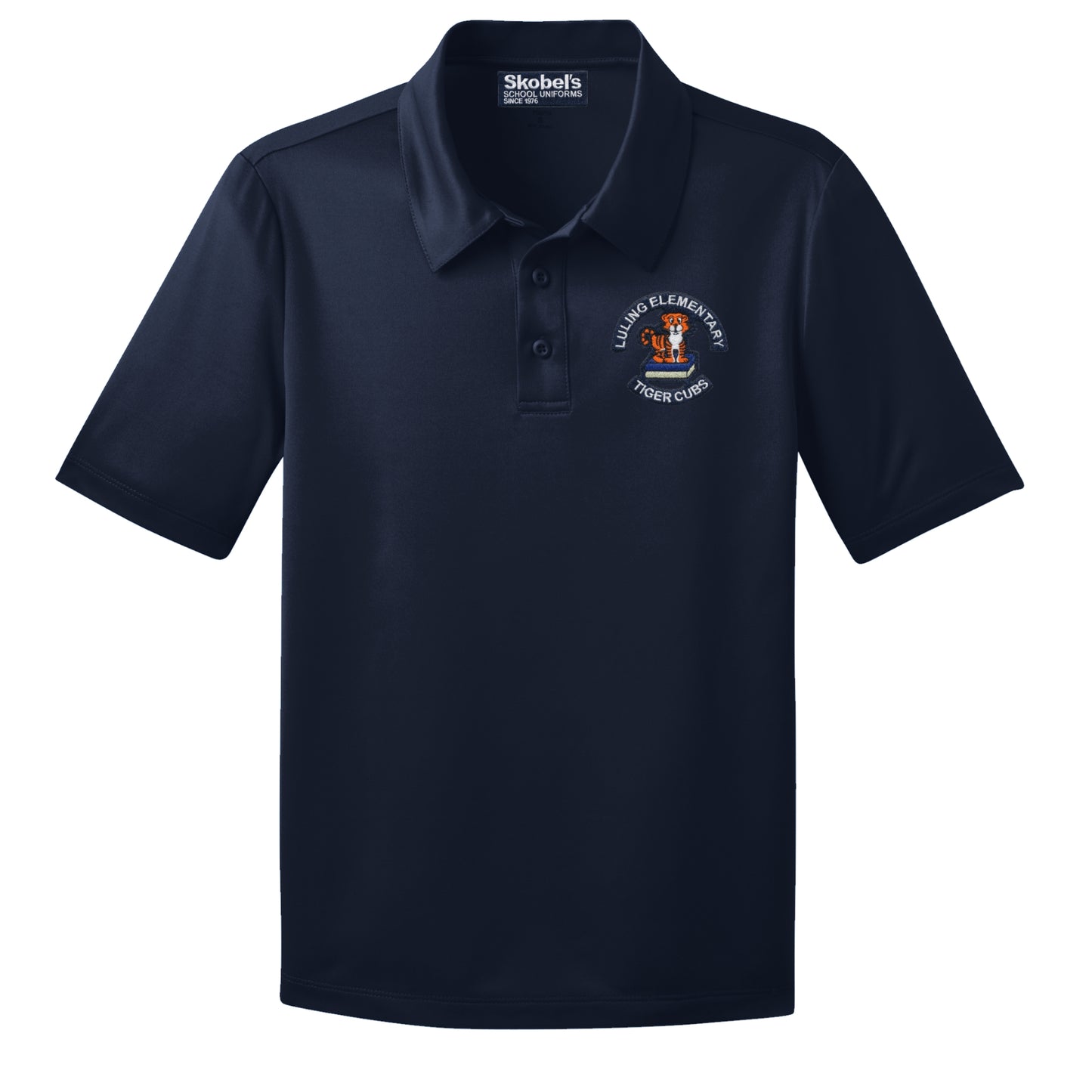 Luling Elementary School Dryfit Polo - Navy