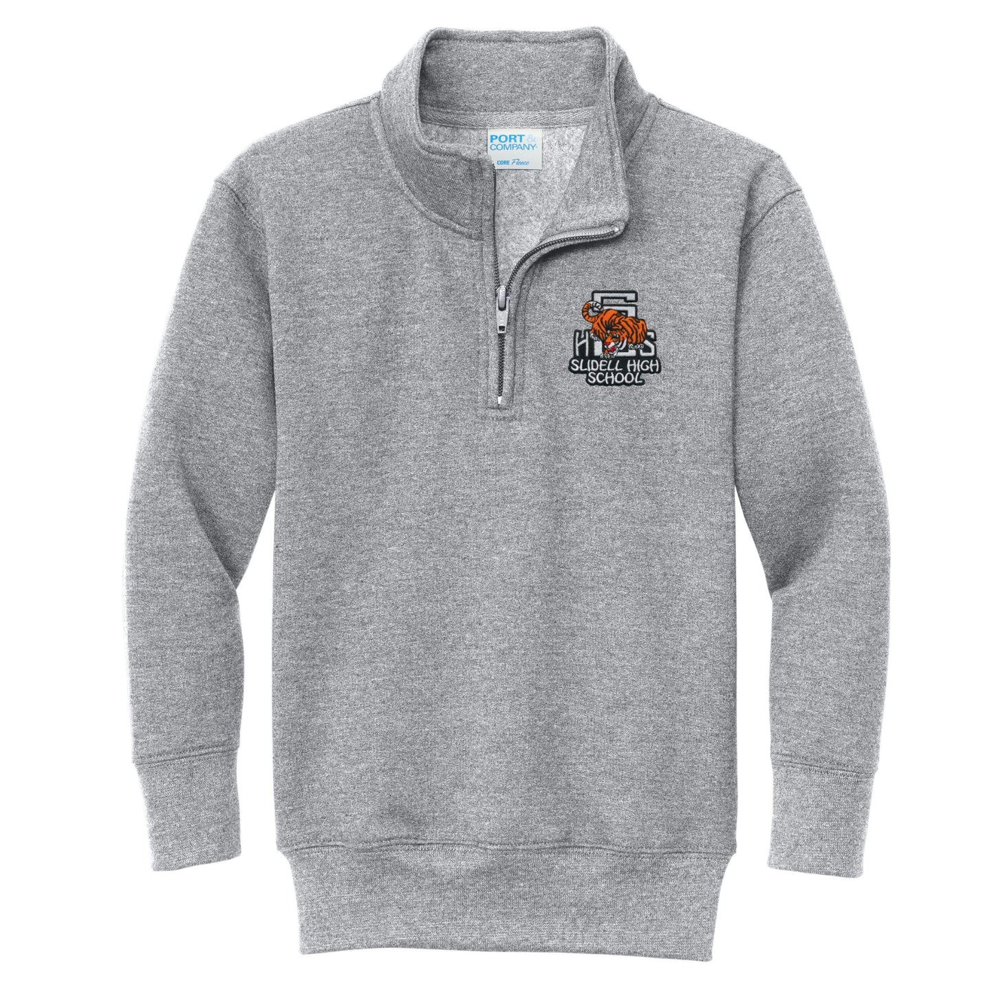 Slidell High School 1/4 Zip Sweatshirt - Grey