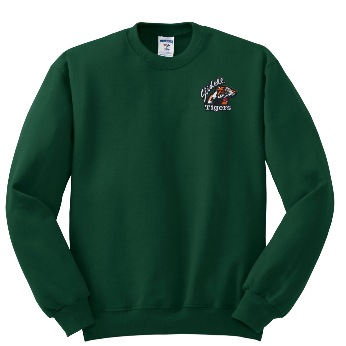 Slidell Junior High School Full Chest Crew Sweatshirt - Dark Green
