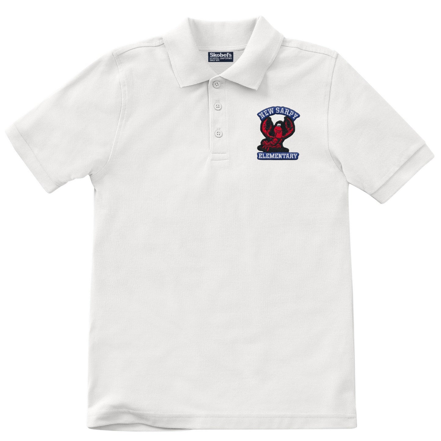 New Sarpy Elementary School Polo - White