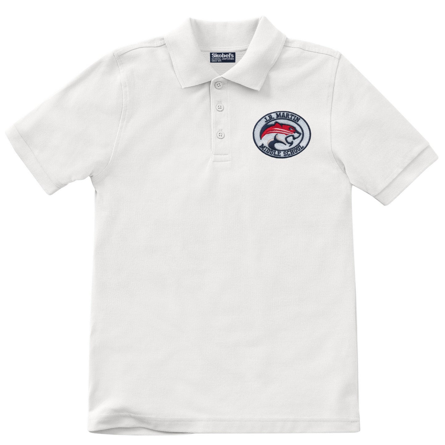 J.B. Martin Middle School Polo - White