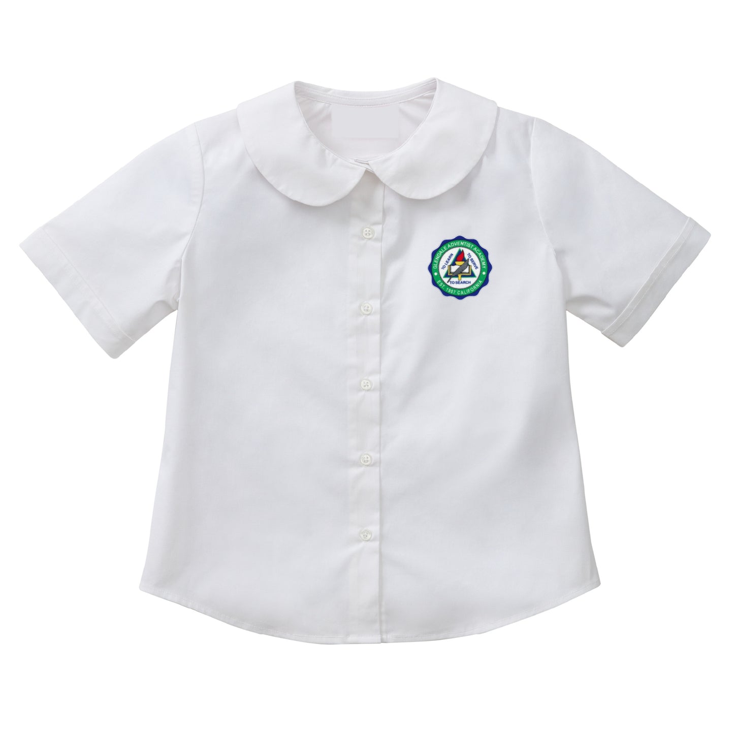 Glendale Adventist Academy Round Collar Blouse - White