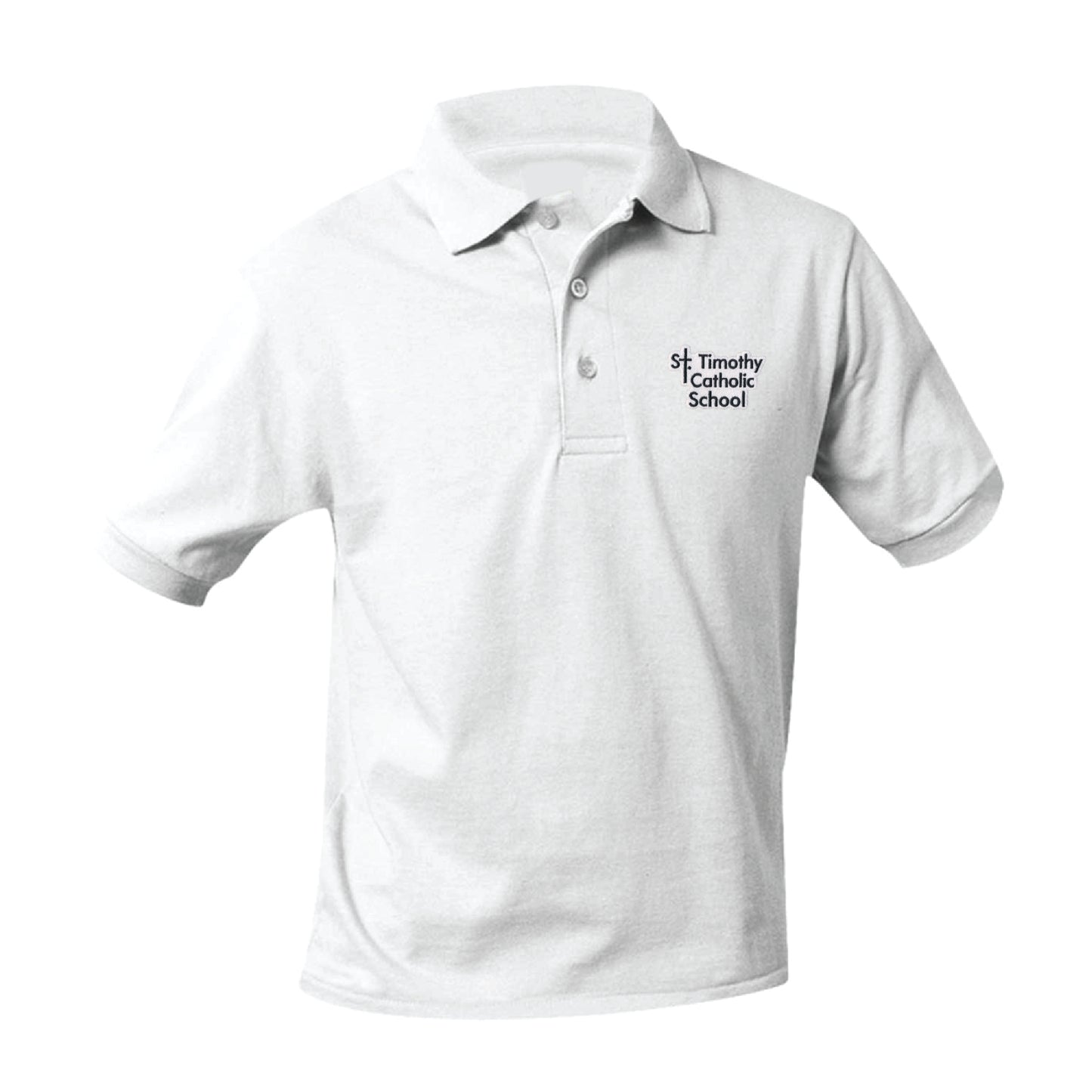 St. Timothy Elementary School Jersey Polo - White