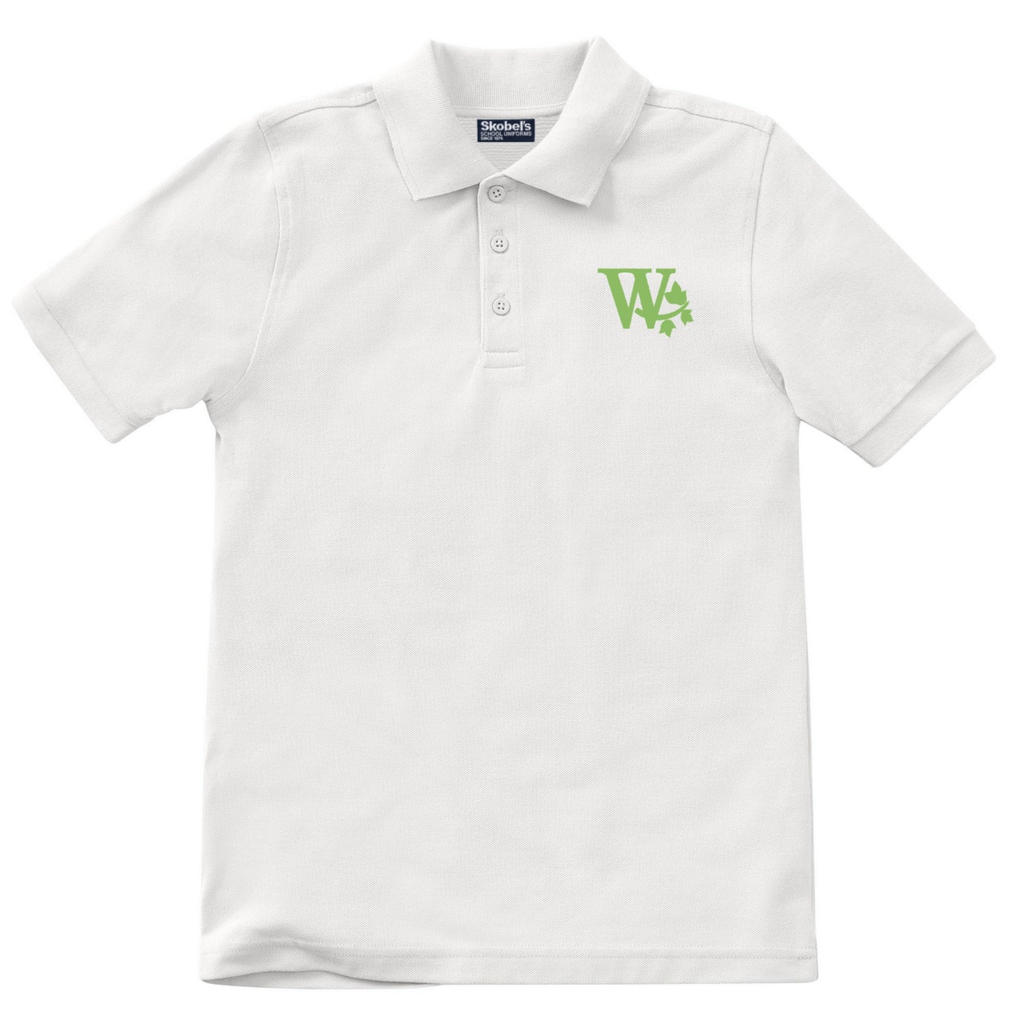 Westridge School Pique Polo - White