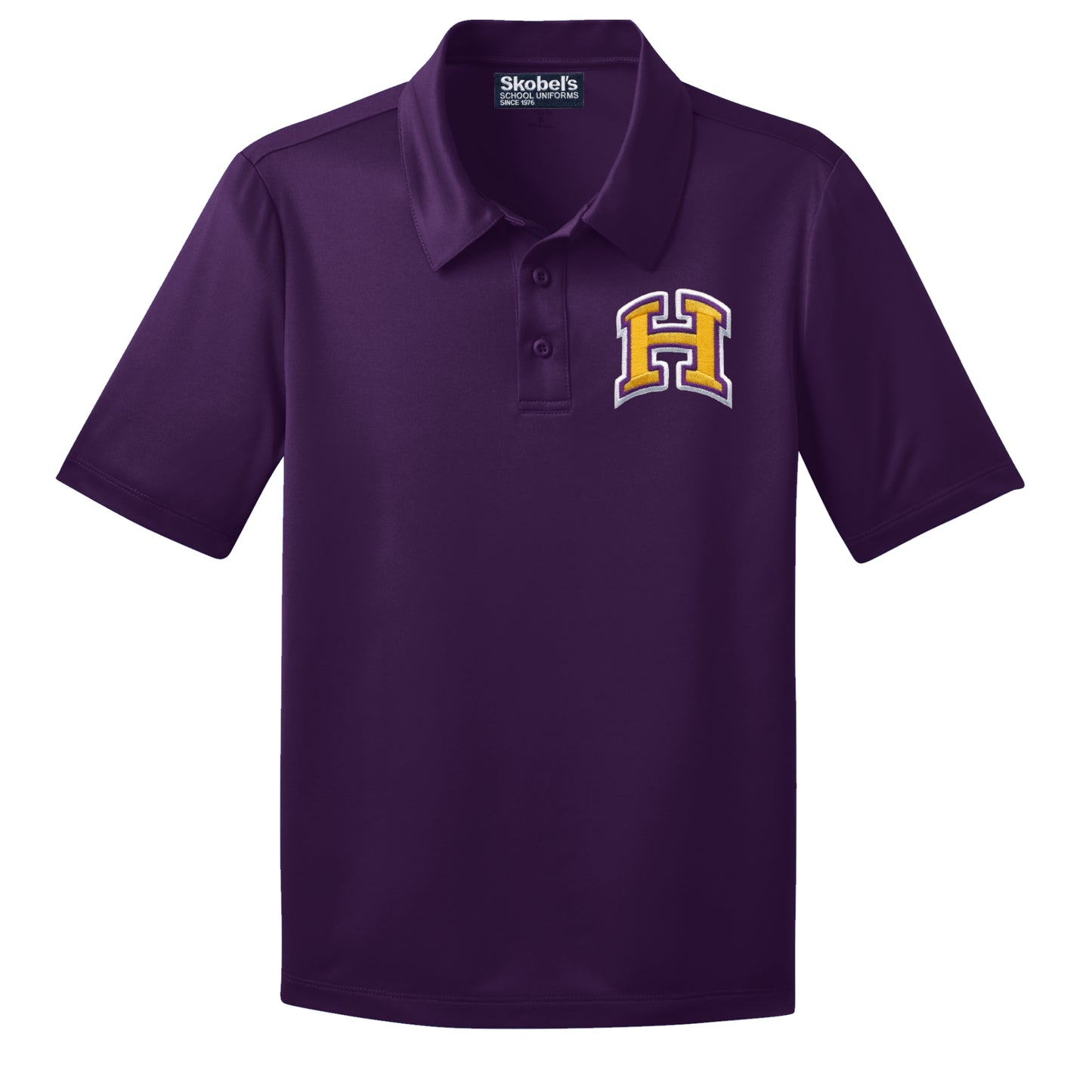 Hahnville High School Dryfit Polo - Purple