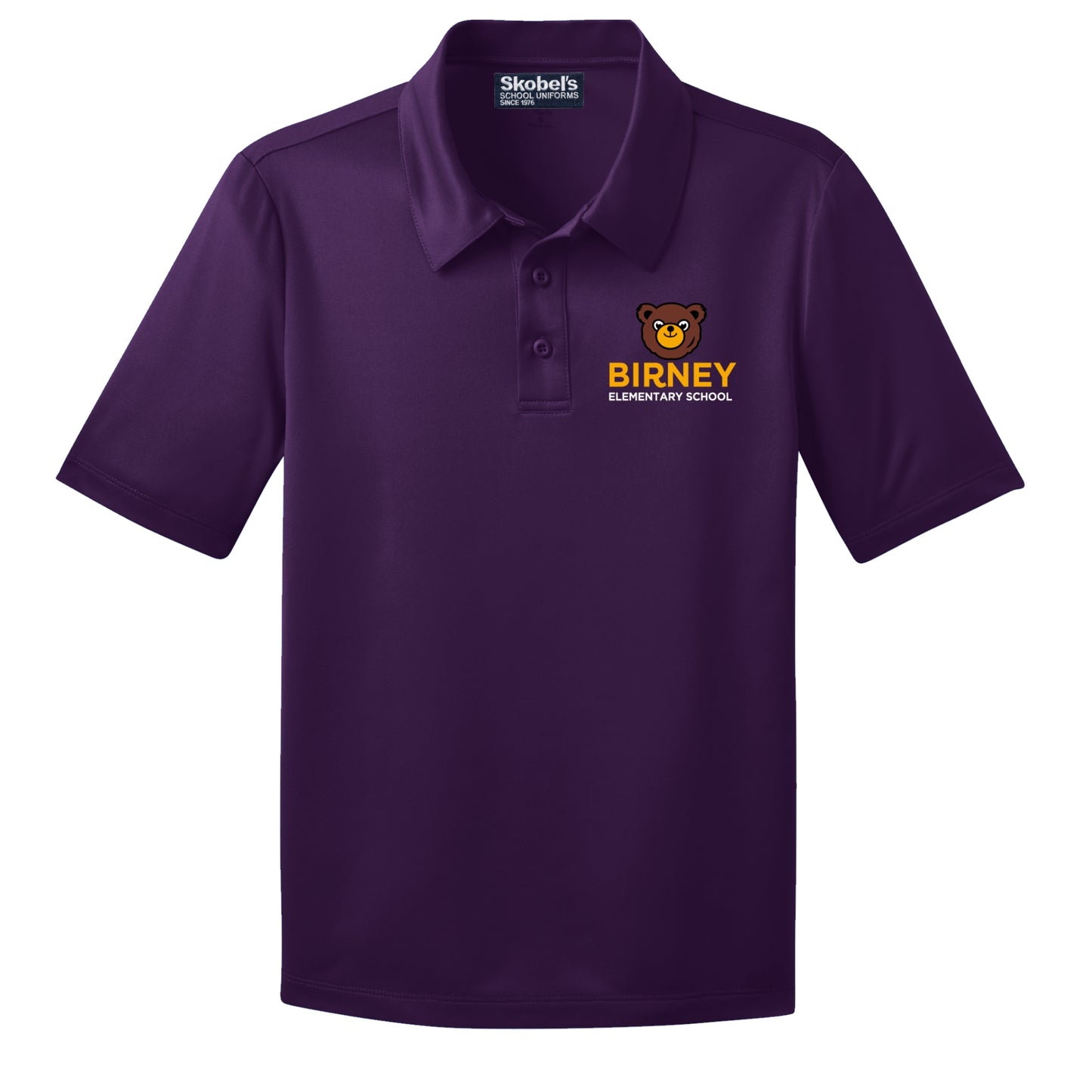 Alice Birney Elementary Dryfit Polo - Purple