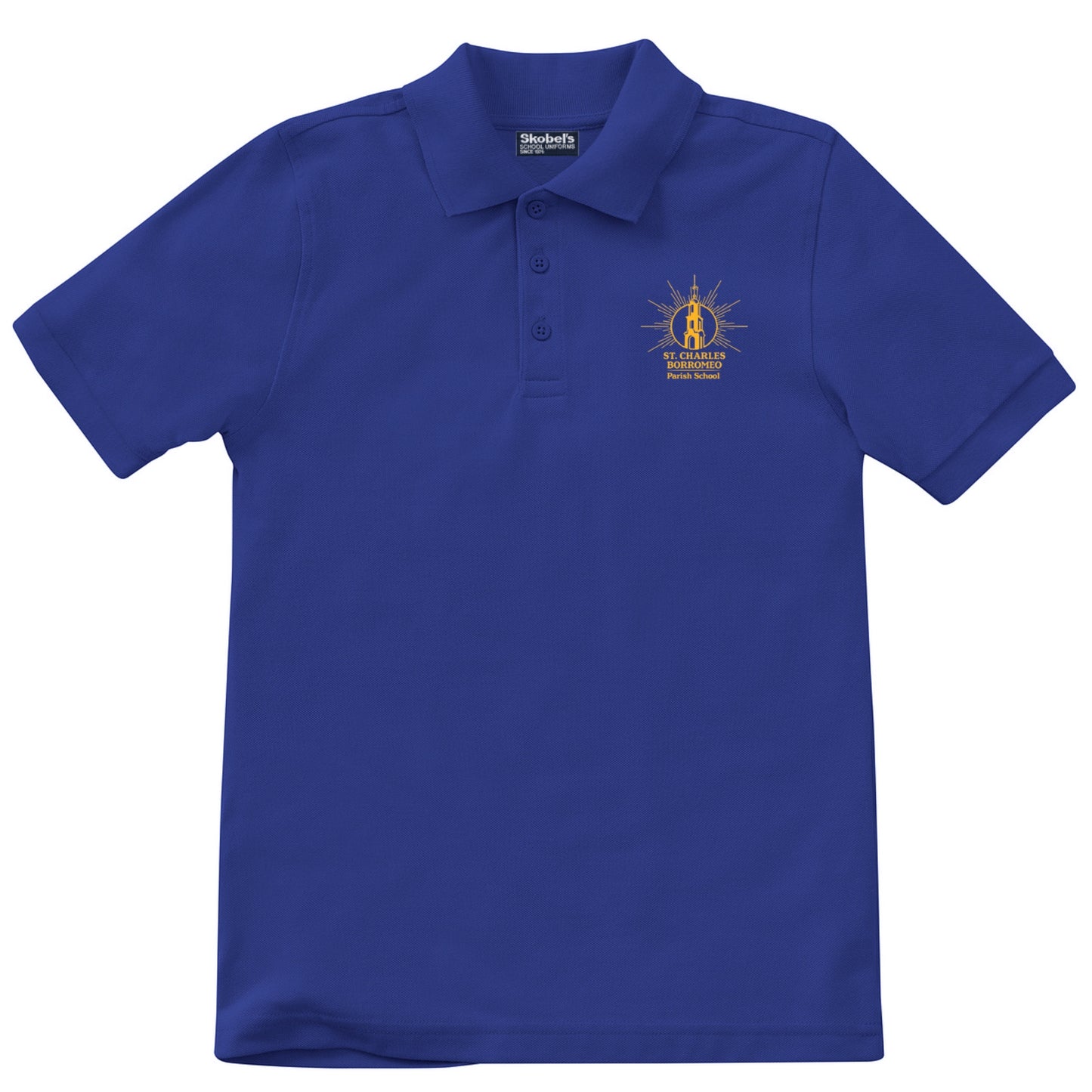 St. Charles Borromeo School Pique Polo - Royal