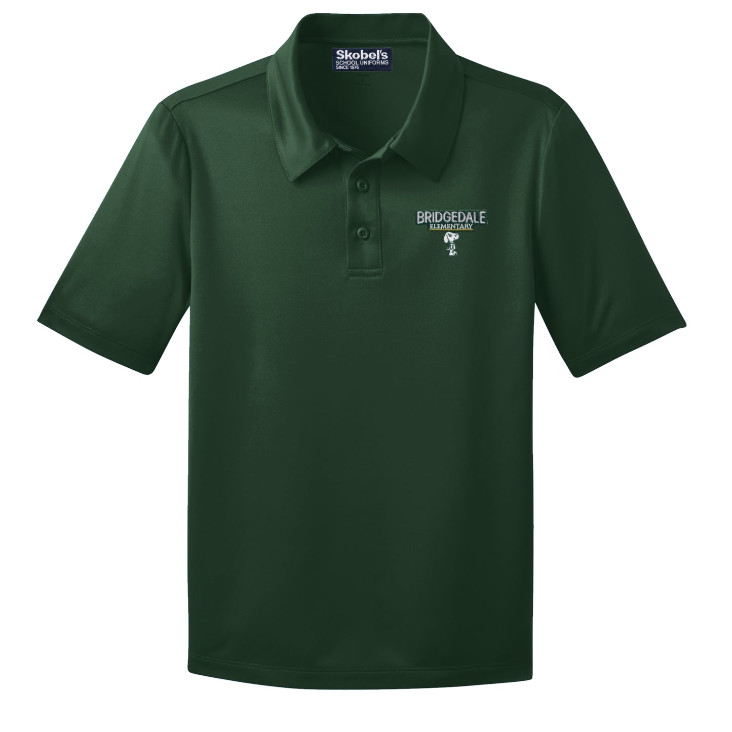 Bridgedale Elementary Dryfit Polo - Green - 1st-5th Grades