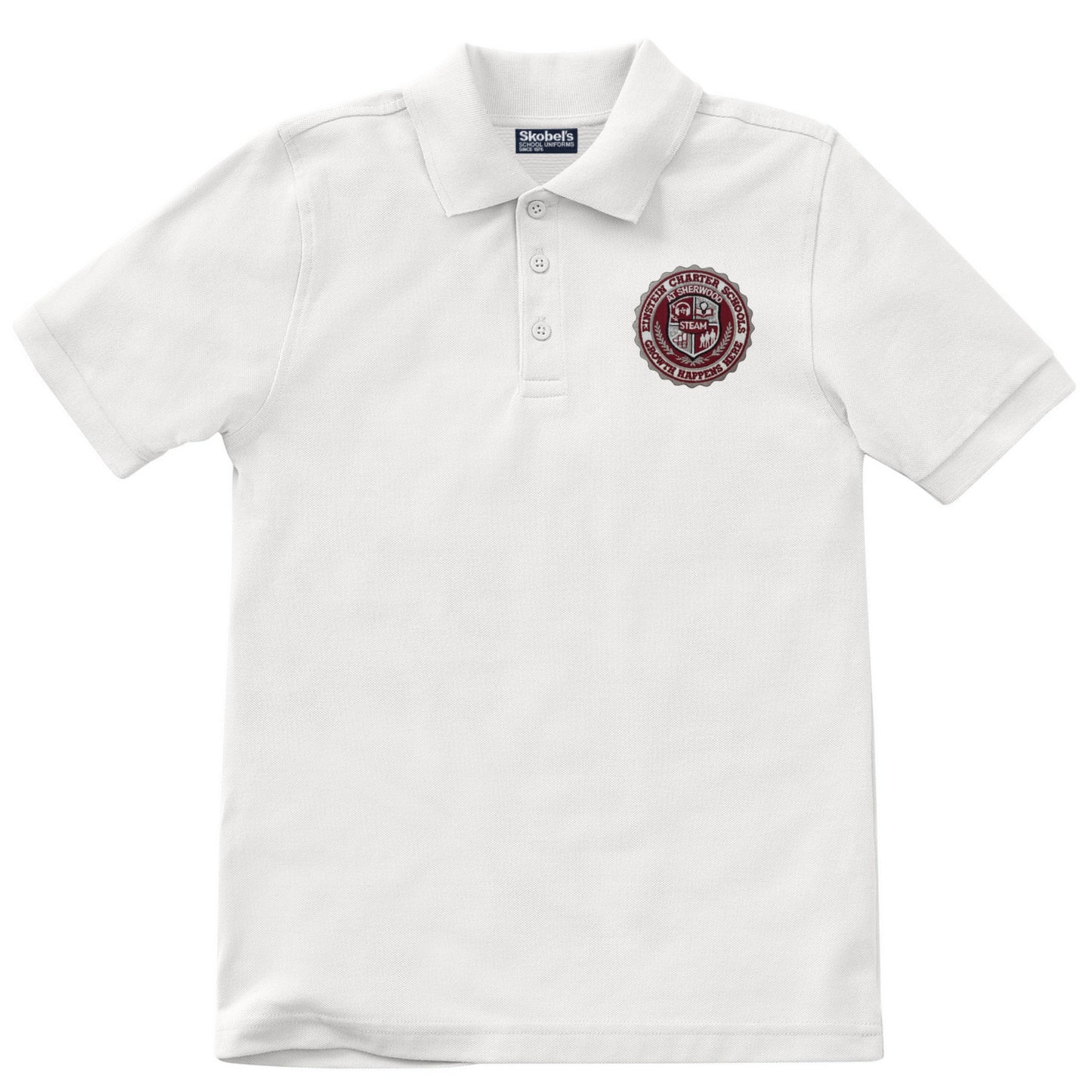 Einstein Charter Schools Polo - White with Logo