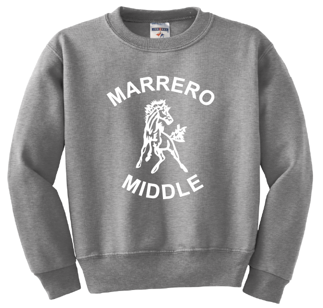 Marrero Middle Full Chest Crew Sweatshirt - Grey