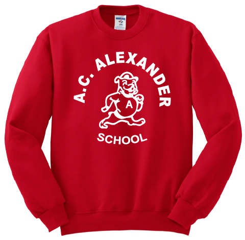 A.C. Alexander Full Chest Crew Sweatshirt - Red