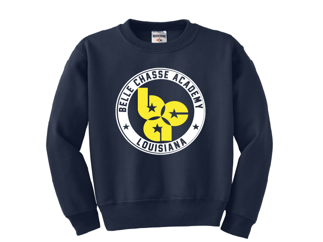 Belle Chasse Academy Crew Sweatshirt - Navy