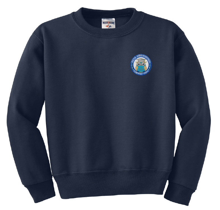 Walter Schneckerburger Crew Sweatshirt - Navy - 1st-5th Grades