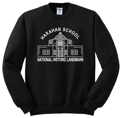 Harahan Elementary Crew Sweatshirt - Black - All Grades