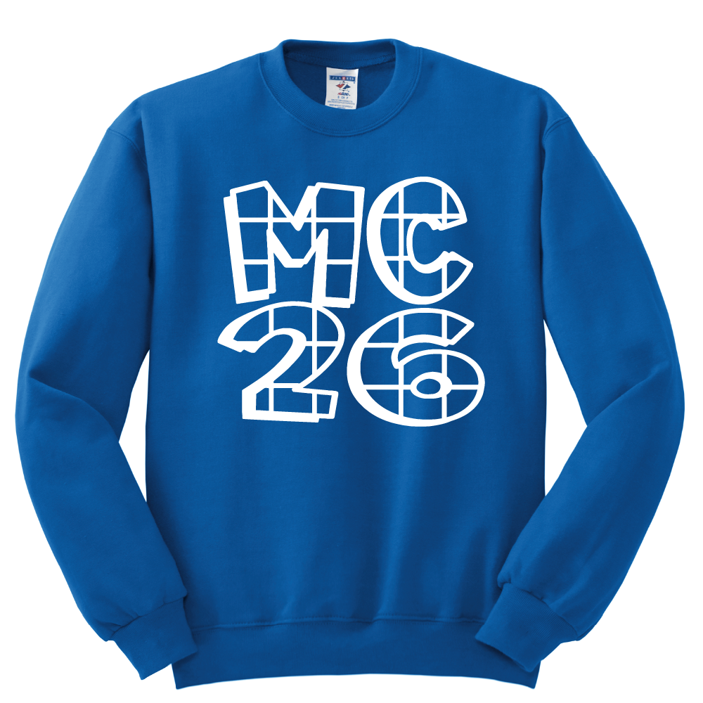 McDonogh 26 Elementary Full Chest Crew Sweatshirt - Royal