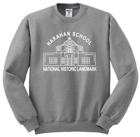 Harahan Elementary Crew Sweatshirt - Grey - All Grades