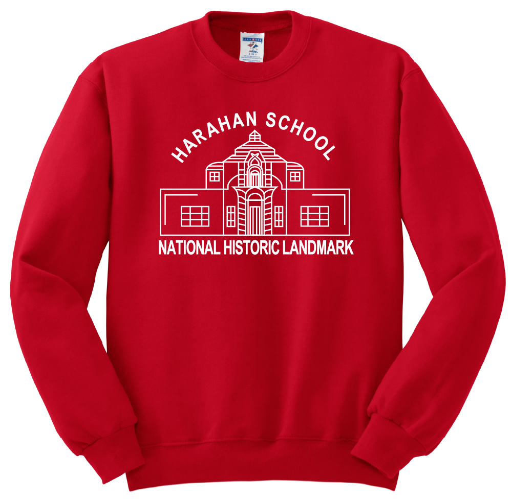 Harahan Elementary Crew Sweatshirt - Red